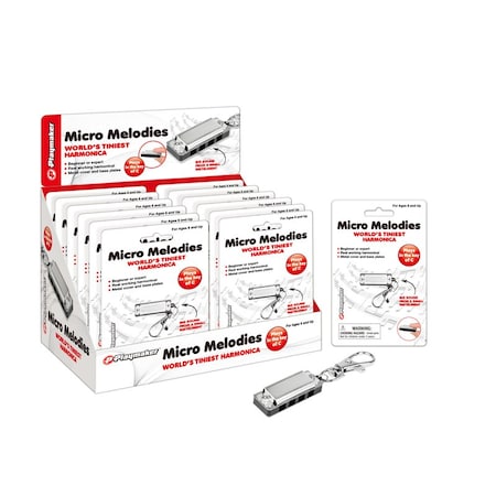 Playmaker Toys Playmaker Toys Micro Melodies Tiniest Harmonica Key Chain Metal 1 pc 10596